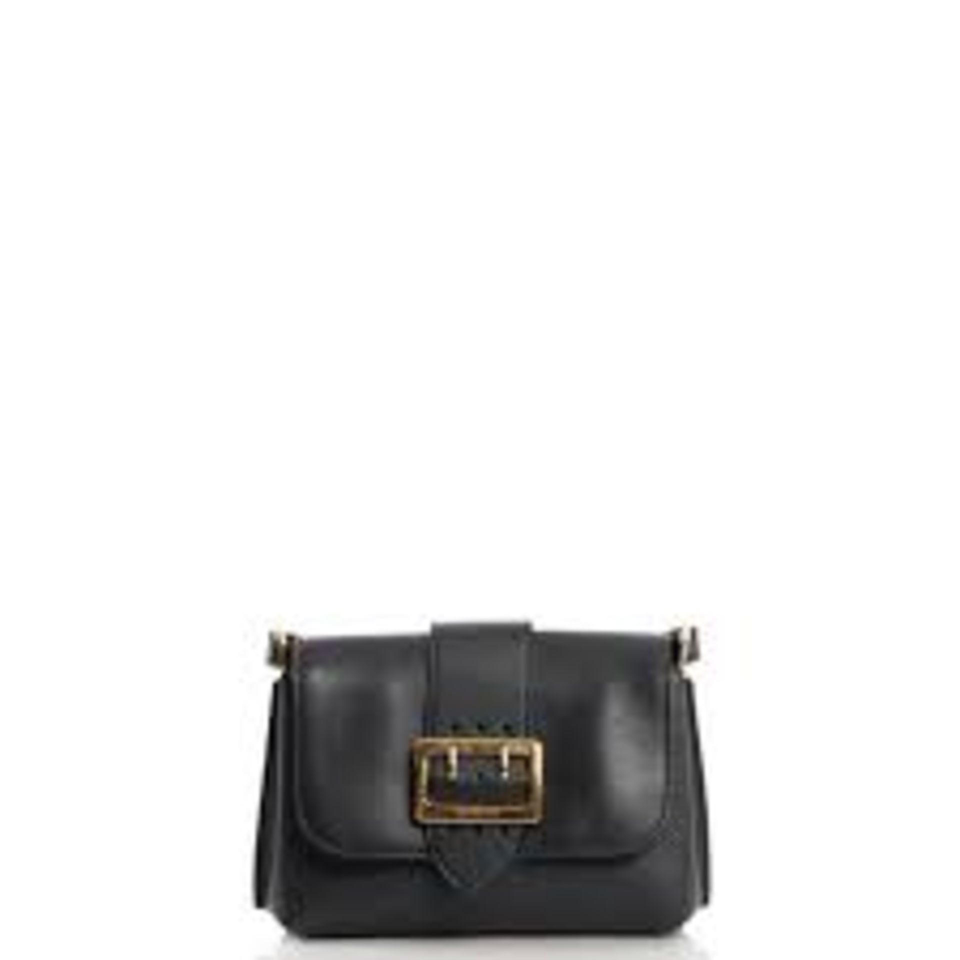 Burberry The Small Leather Buckle Bag in Black 20x18cm.