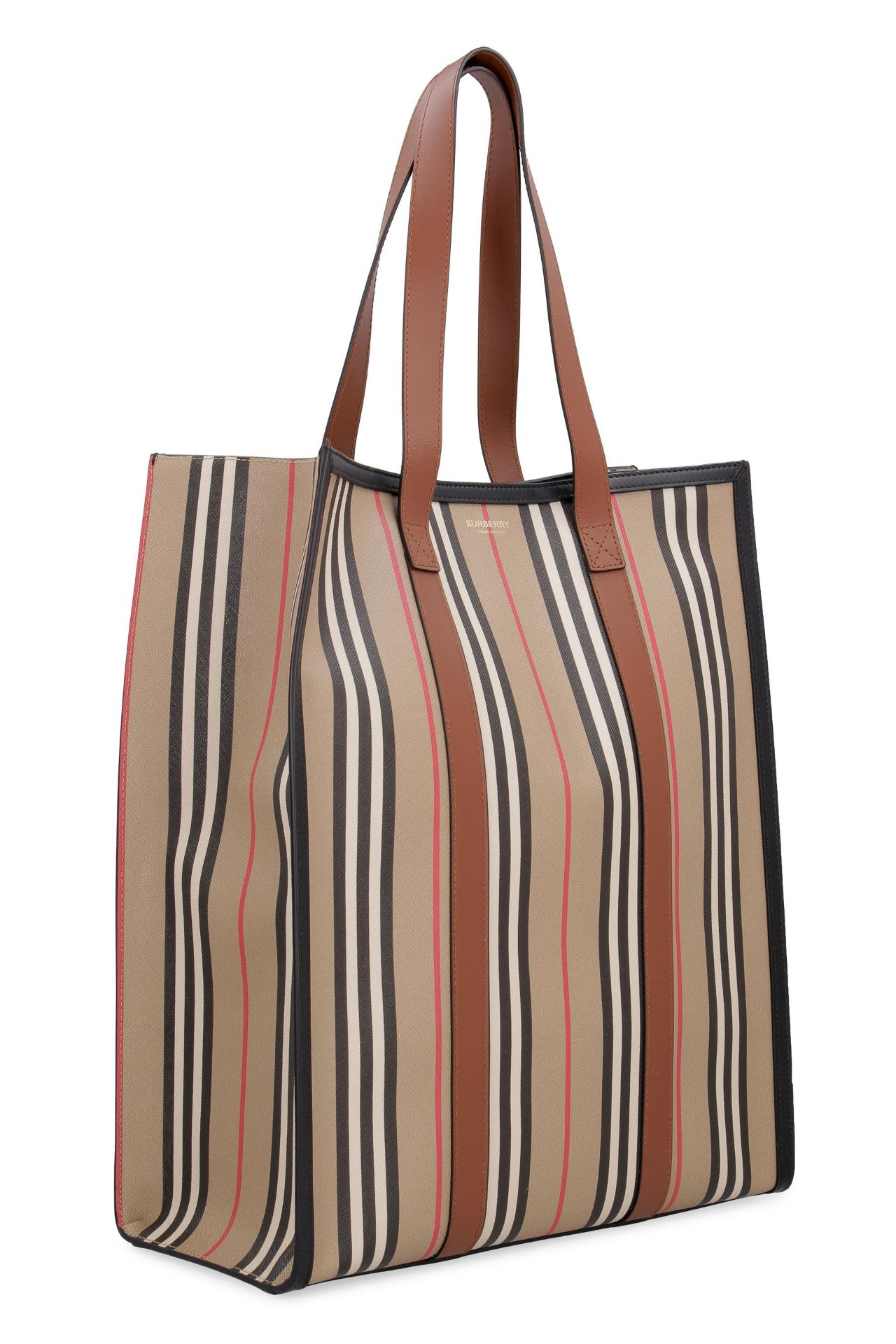 BURBERRY ICON STRIPE PORTRAIT TOTE BAG. 26x30cm - Image 2 of 12