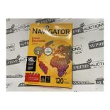 6 X BRAND NEW PACKS OF 250 NAVIGATOR 120GSM A4 ULTRA SMOOTH WHITE PAPER R1.10