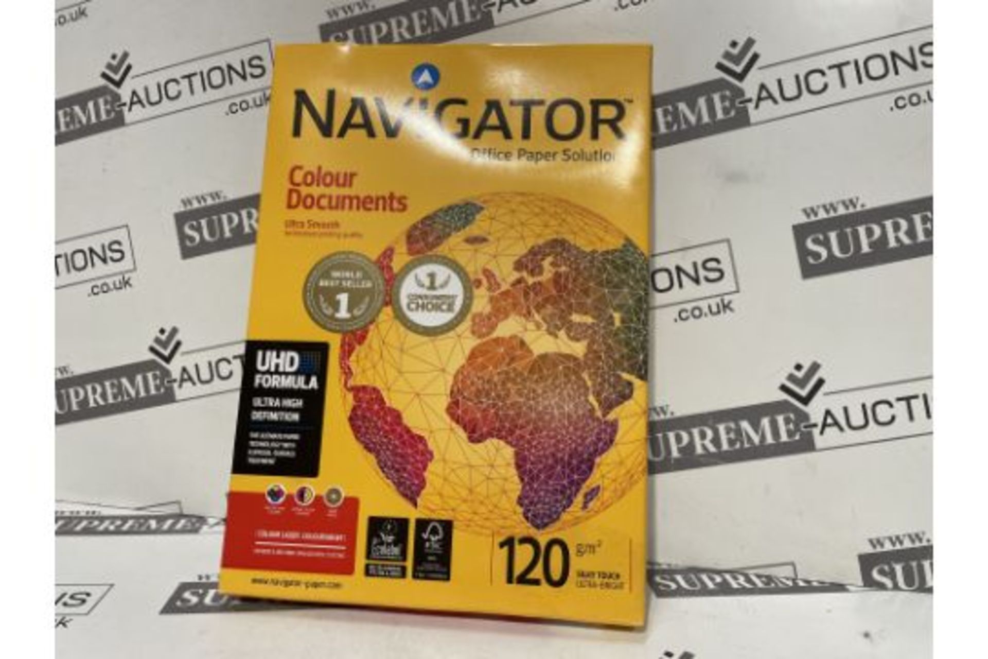 6 X BRAND NEW PACKS OF 250 NAVIGATOR 120GSM A4 ULTRA SMOOTH WHITE PAPER R1.10