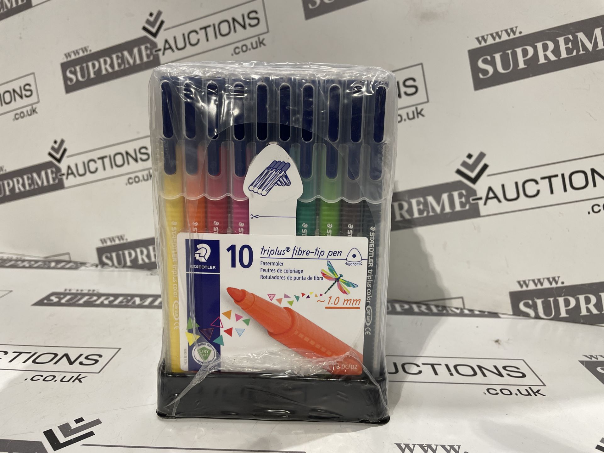 20 X BRAND NEW PACKS OF 10 STAEDTLER TRIPLUS FINELINER PENS IN ASSORTED COLOURS P5