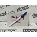 TRADE LOT 50 X BRAND NEW PACKS OF 50 0.3MM LINE BLUE HANDWRITING PENS R1.12