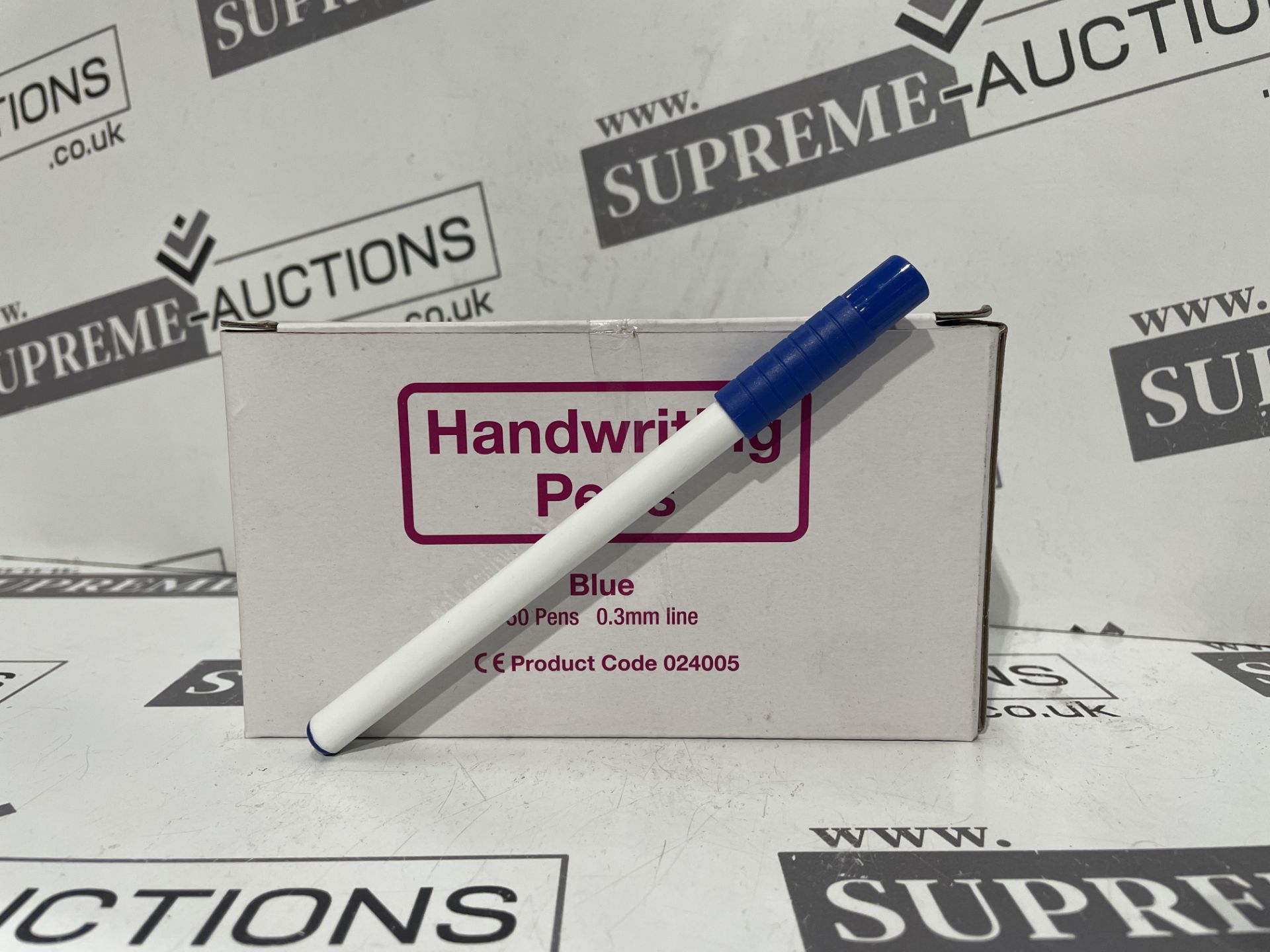 TRADE LOT 50 X BRAND NEW PACKS OF 50 0.3MM LINE BLUE HANDWRITING PENS R1.12