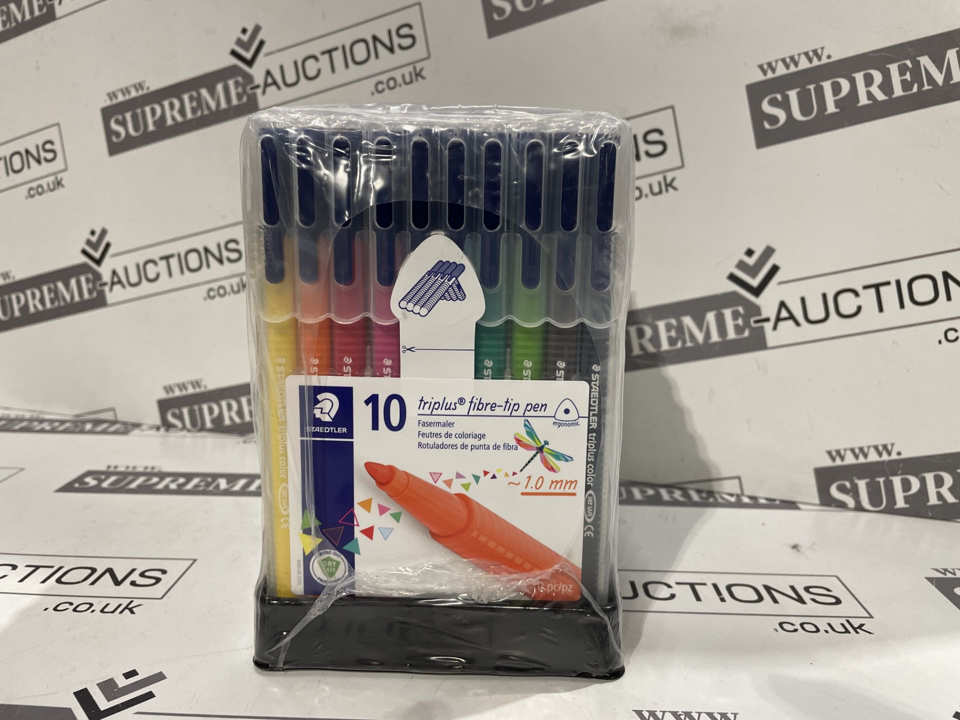 20 X BRAND NEW PACKS OF 10 STAEDTLER TRIPLUS FINELINER PENS IN ASSORTED COLOURS P5