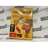 15 X BRAND NEW PACKS OF 250 NAVIGATOR 120GSM A4 ULTRA SMOOTH WHITE PAPER R1.10