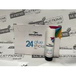 16 X BRAND NEW PACKS OF 24 40G CONSORTIUM GLUE STICKS R1.12