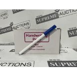 TRADE LOT 50 X BRAND NEW PACKS OF 50 0.3MM LINE BLUE HANDWRITING PENS R1.12