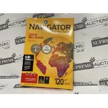 15 X BRAND NEW PACKS OF 250 NAVIGATOR 120GSM A4 ULTRA SMOOTH WHITE PAPER R1.10