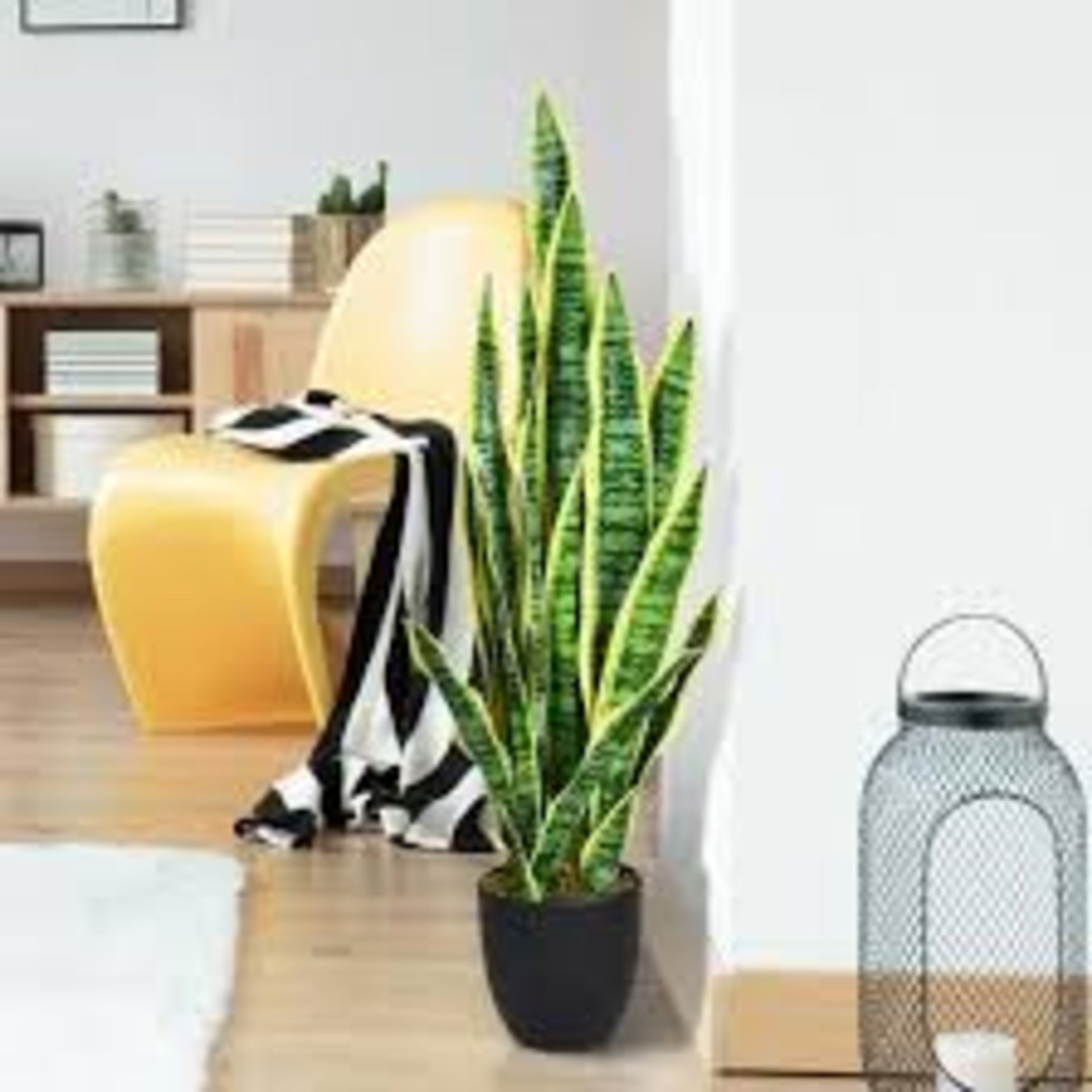 GiantexUK 93cm Fake Sansevieria, Artificial Snake Plant. -R14.14.