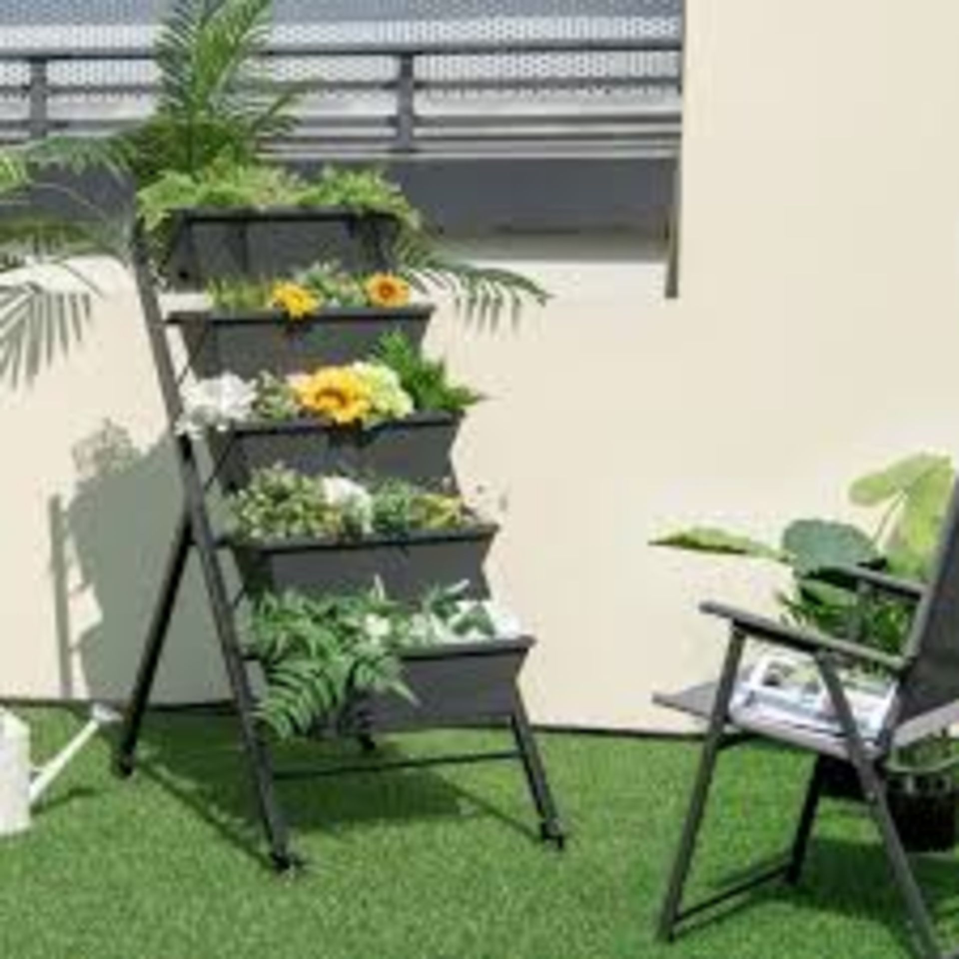 NP10948 5-Tier Vertical Raised Garden Bed With Wheels . - R14.12.