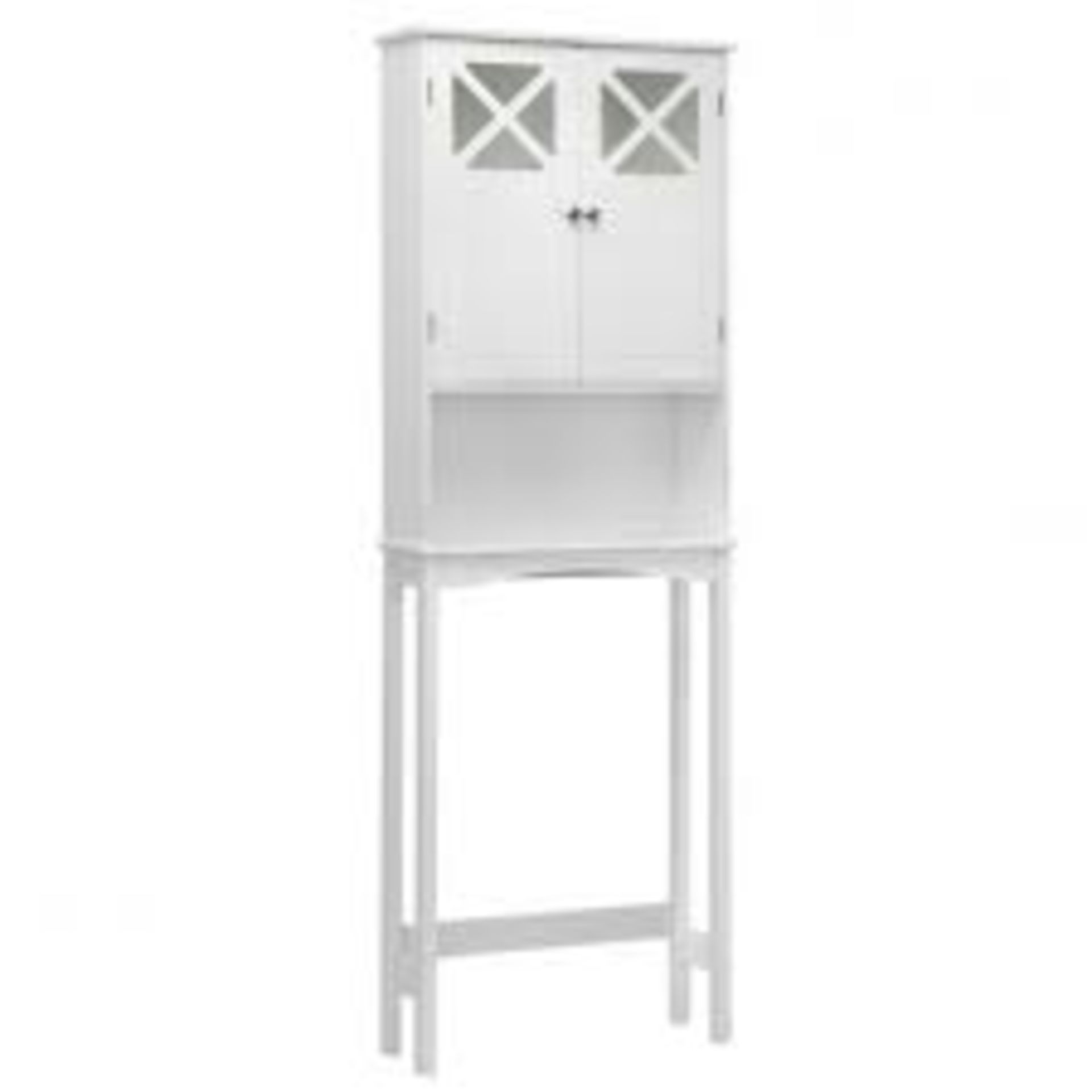 2-Door Over The Toilet Bathroom Storage Cabinet. - R14.15. This bathroom organizer shelf offers