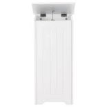 White Wooden Laundry Bin. - R14.11. Modern white laundry bin ideal for a bedroom or bathroom.