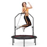 101 cm Mini Trampoline with 2 Resistance Bands. - R14.10.