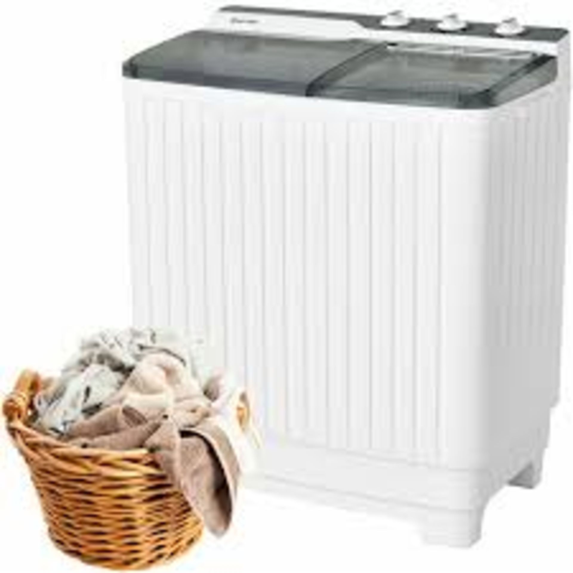 Portable Washing Machine Twin Tub Laundry Washer Spin Dryer. -R14.3.