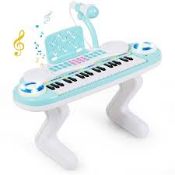 37-Key Kids Electronic Keyboard with Microphone and Rhythm. -R14.3. The 37-key toy piano is designed
