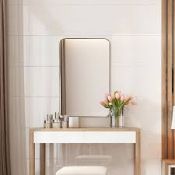 Bathroom Wall Mirror with Rounded Corner for Washroom. - R14.7.