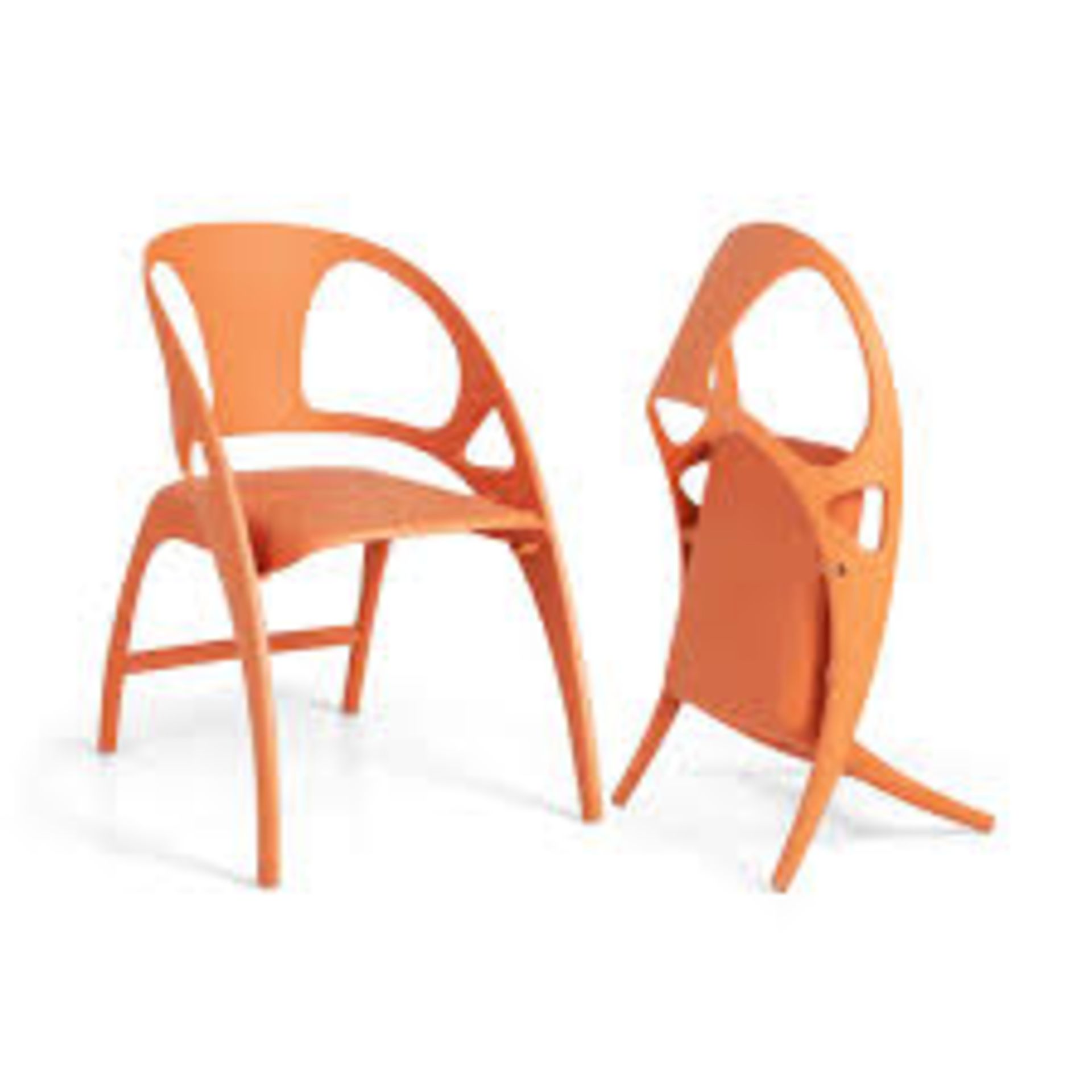 Set of 2 Folding Chair with Backrest and Armrest. - R14.8. The plastic dining chair set includes 2