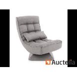 360° rotating floor Chair with backrest and lumbar cushion. - R14.13. Adjustable floor Chair in 4