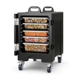 Insulated Food Pan Carrier End-Loading Food Warmer with Wheels. - R14.12. Ready to enjoy fresh