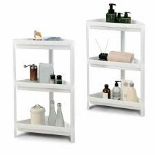 2 Pcs 3 Tier Storage Cart Detachable Kitchen Organizer. - R14.13.