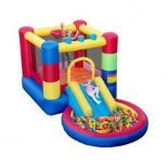 Inflatable Kids Bounce Castle with Slide and 50 Ocean Balls. - R14.11. Compared with traditional