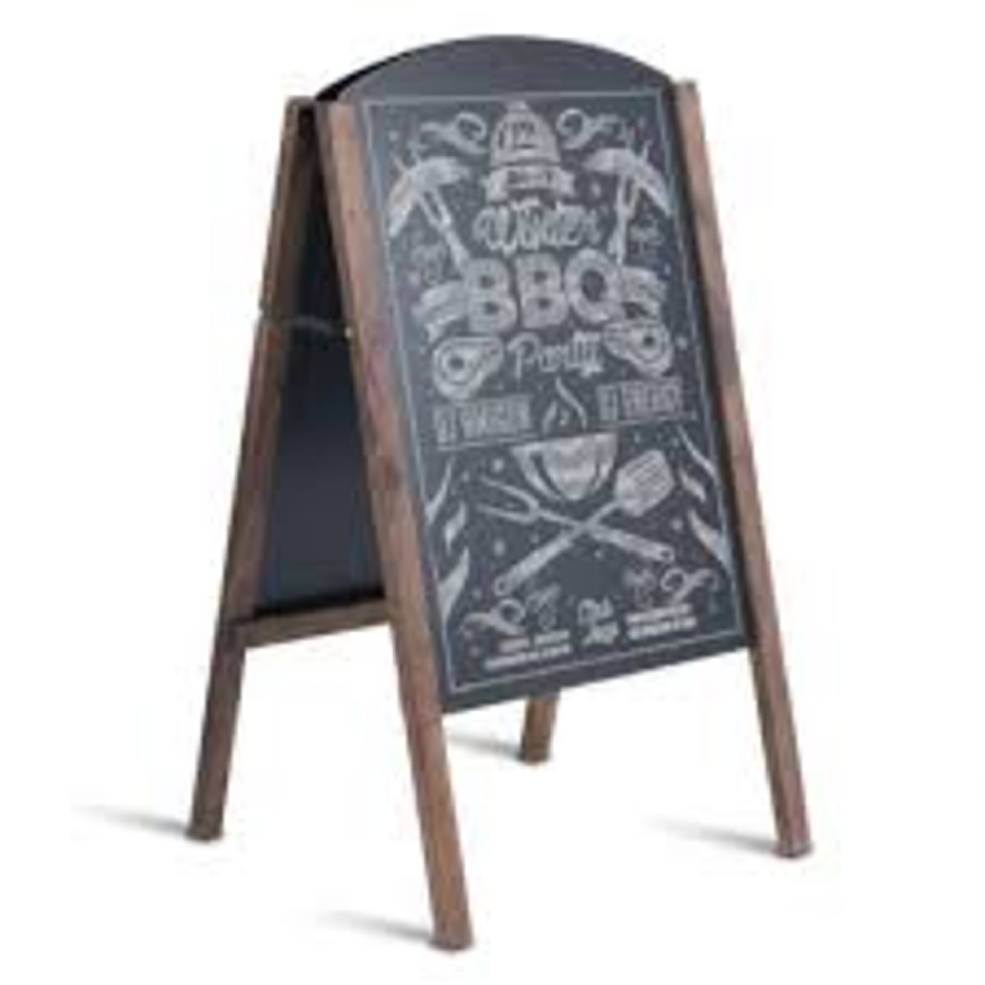 Double Sided "A" Frame Blackboard/ Chalkboard Sign. - R14.11. This "A" frame sign has double