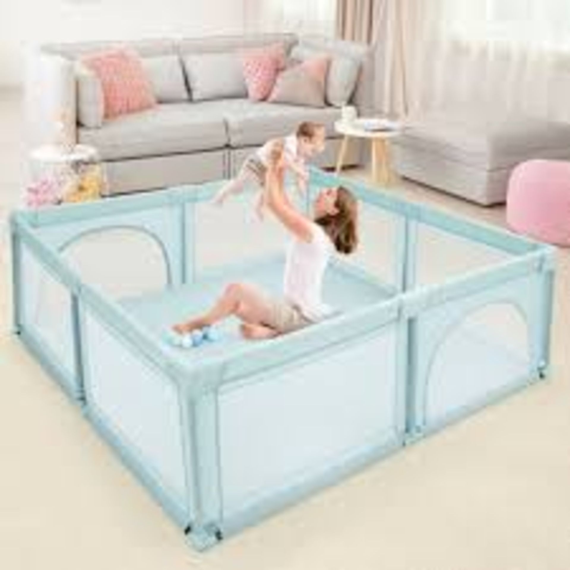 UY10025BL Large Infant Baby Playpen Safety Play Center. -R13a.13.