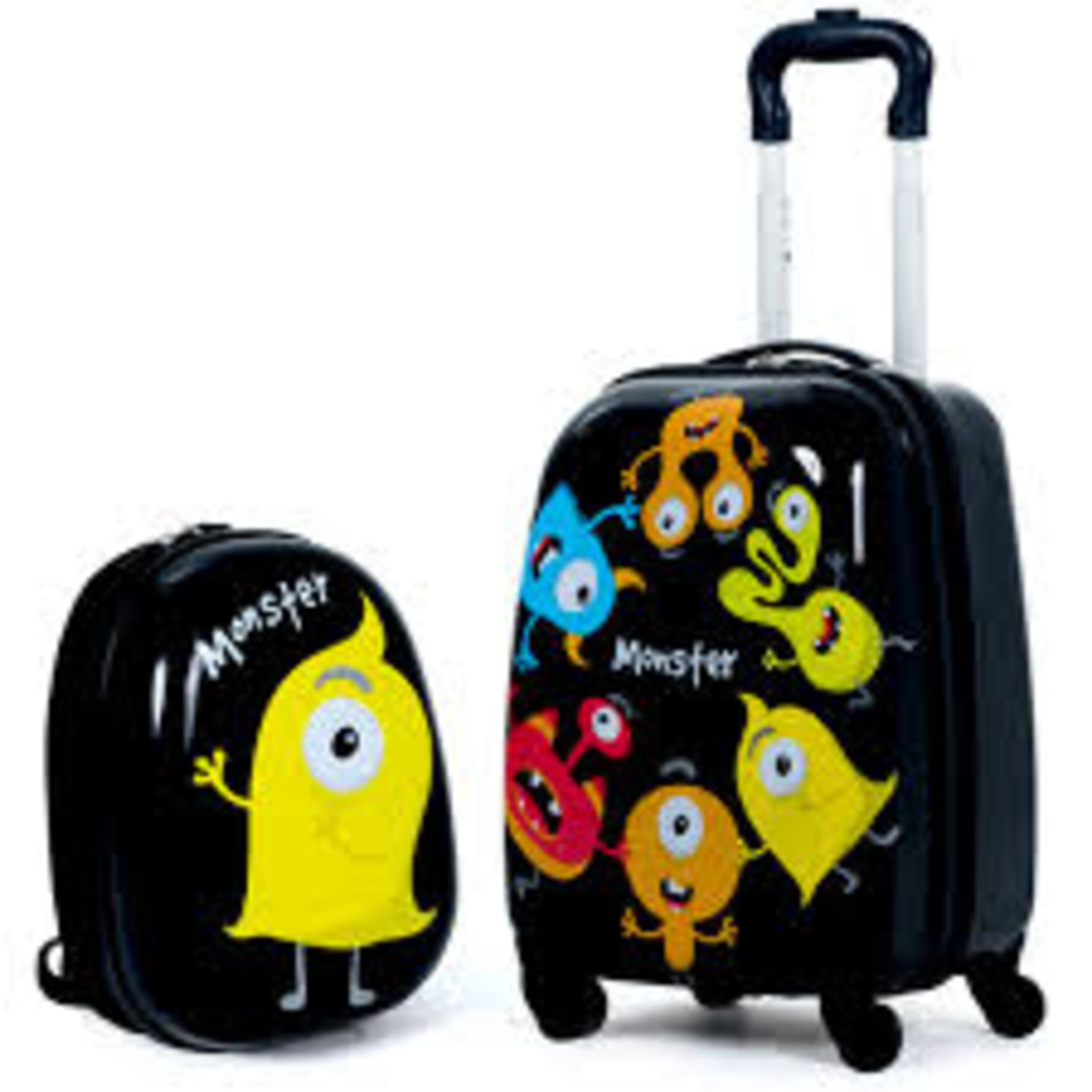 2 Pieces Kids Luggage Set with Carry-on Suitcase and Backpack. -R14.2.