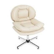 Upholstered Home Office Desk Chair with Double Padded. - R14.7. The cross legged chair offers you
