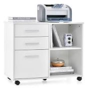 3-Drawer Mobile Lateral File Cabinet Printer Stand. - R14.8. Made of high-quality material to ensure