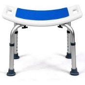 Height Adjustable Shower Stool. - R13a.10. Make your daily routine more comfortable and much safer