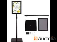 Display for A4 floor posters on foot metal turn. - R14.11.