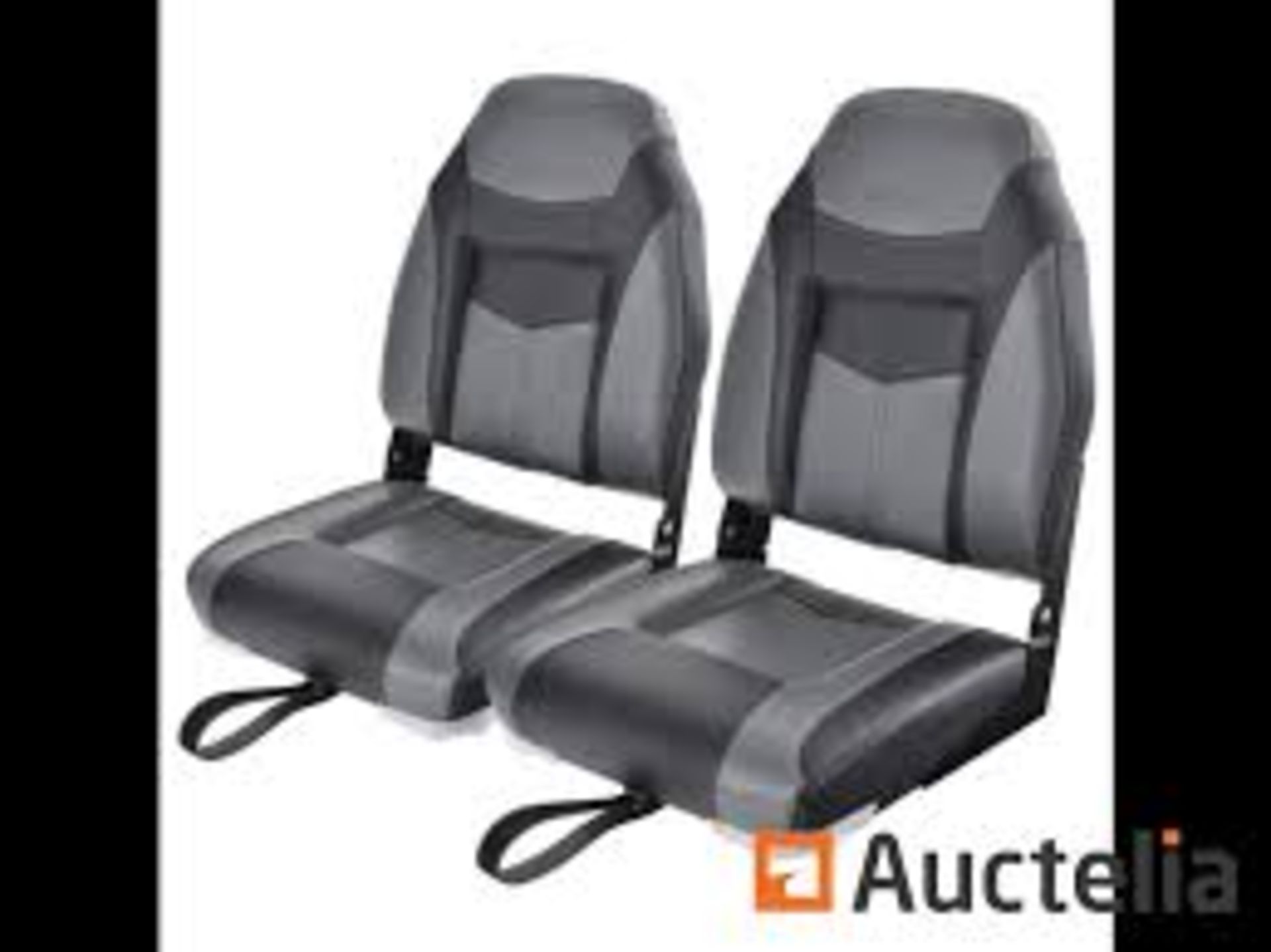 Lot of 2 PVC Surface Folding Boat Seats . - R14.13.