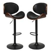 Set of 2 PU Leather Adjustable Bar Stools for Kitchen. - R14.10. This set of 2 bar stools adds a