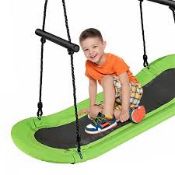 Costway Green Plastic Rope Saucer Tree Swing. - R13a.11.
