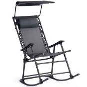 Folding Garden Rocking Chair with Sun Canopy. - R14.7. Our foldable rocking chair brings pleasure