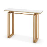 Modern Faux Marble Top Entryway Table with Heavy-duty Metal. - R14.7. Enhance the style of your