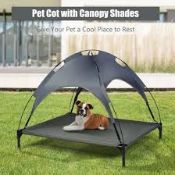 COSTWAY Raised Dog Bed, Elevated Pet Cot. - R14.7.