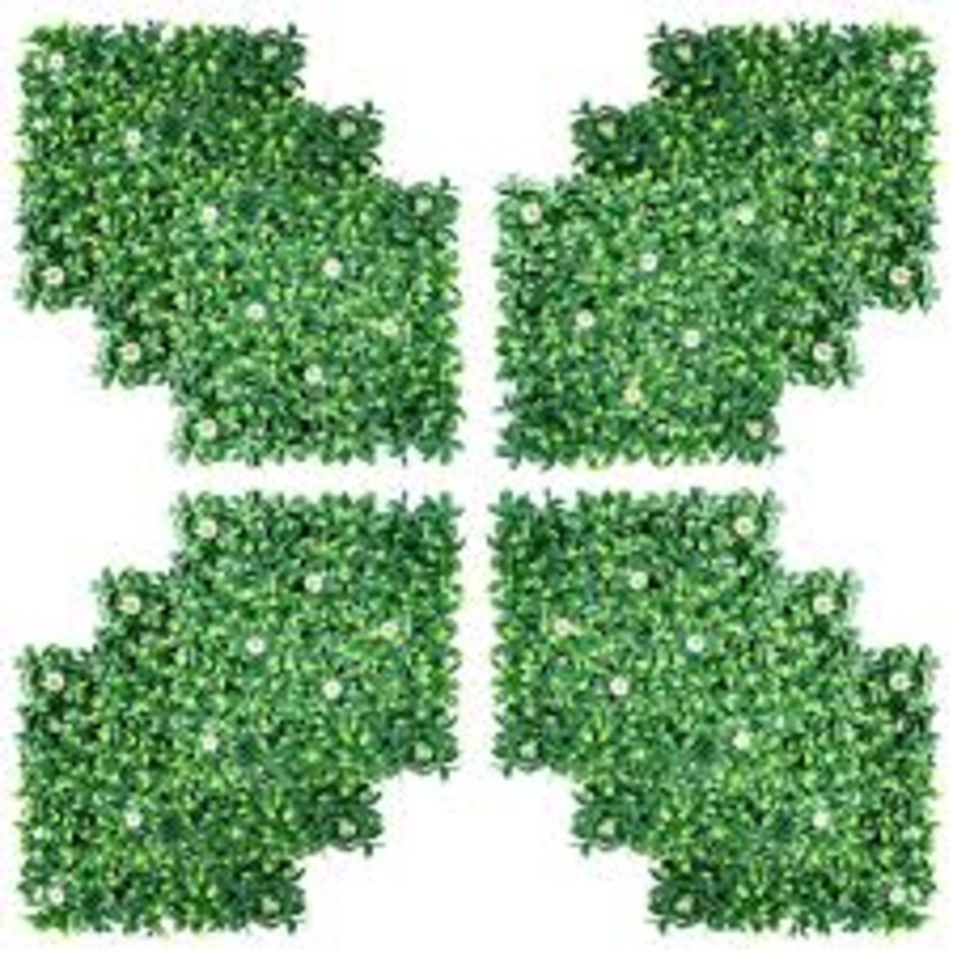 Costway 12pcs 20x20inch Artificial Daisy Hedge Plant Privacy . - R14.3