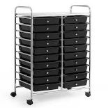 SPSUPE 20-Drawer Multipurpose Rolling Storage Cart . - R14.8 Durable and Stable: This rolling