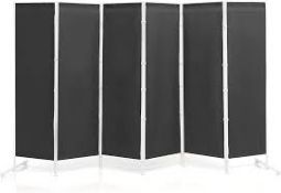 6-Panel Room Divider with Adjustable Foot Pads. - R14.10.
