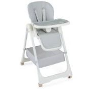 Folding Convertible Baby High Chair with Reclining Backrest-Grey. - R14.12.