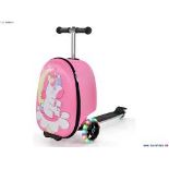 d2-IN-1 Folding Ride on Suitcase Scooter W/LED Wheels . - R13a.13.