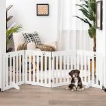COSTWAY Dog Barrier Gate, Wooden Children's Gate, Foldable. - R13a.13.
