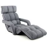 Folding Sofa Bed with 6 Adjustable Positions and 8-Angle Footrest-. - R14.15.