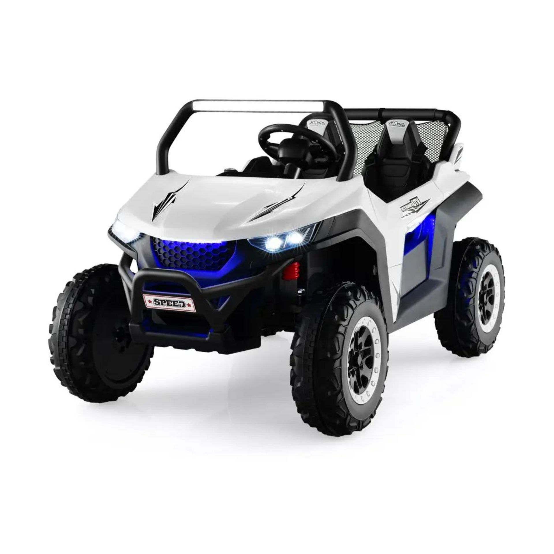 12V Battery Powered Electric Car 2-Seater Kids Ride on UTV-White. - R14.2.