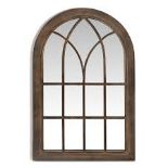 Decorative Arched Window Style Wall Mirror. - R14.15.