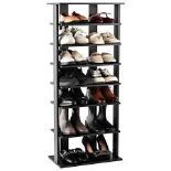 Giantex 7-Tier Wooden Shoe Rack, Double Row Shoe Organizer. - R14.12.