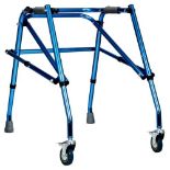 Lightweight Kids Walker One-Way Folding Walking Aid Disabled Injured Training - ER53