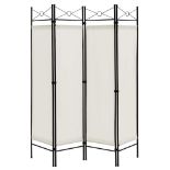 6 "FT" 4-Panel Folding Room Divider Freestanding Privacy Screen - ER53